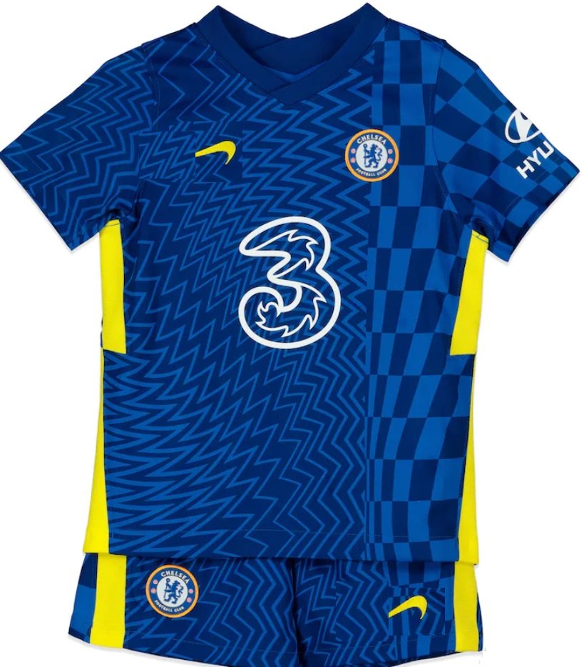 Kit infantil Chelsea 2021 2022 I Home jogador